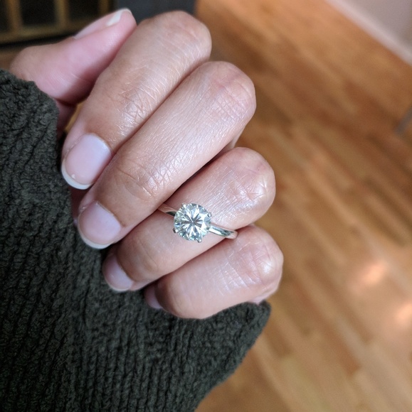 Jewelry - 1.4 ct Champagne Moissanite Engagement Ring 
